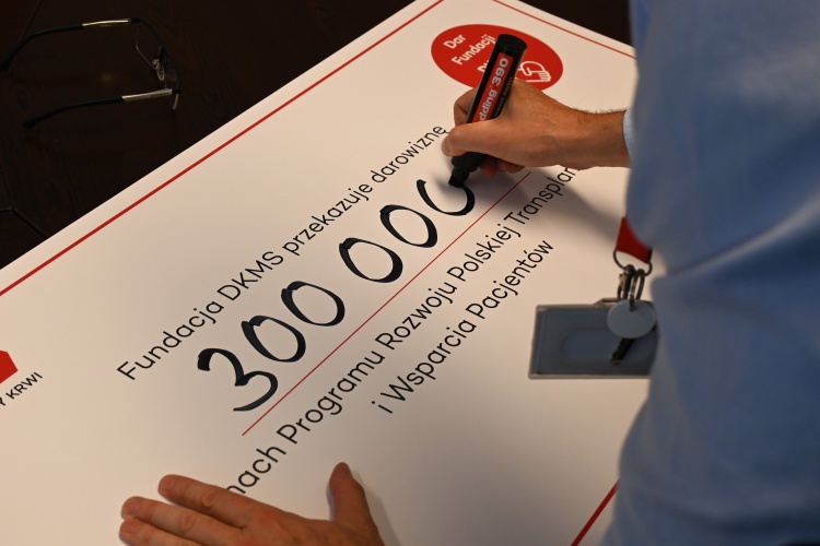 wypisywanie czeku na 300 000 zł